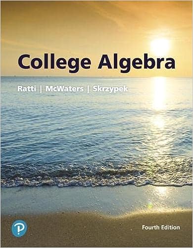 College Algebra (4th Edition) BY Ratti - Epub + Converted Pdf